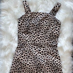 Mini Animal Print Dress